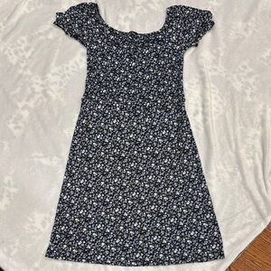 Art Class Black and White Floral Kids Dress